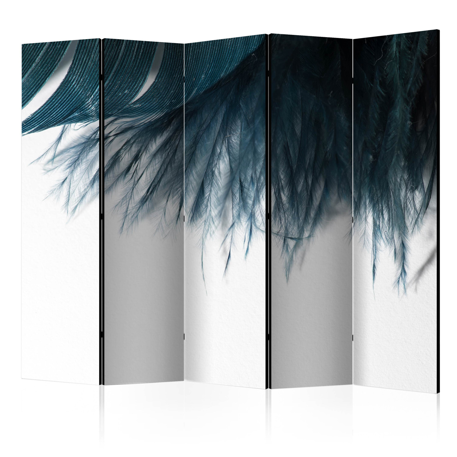 Διαχωριστικο Δωματιου - Dark Blue Feather Ii Διπλης Οψης 225x172cm