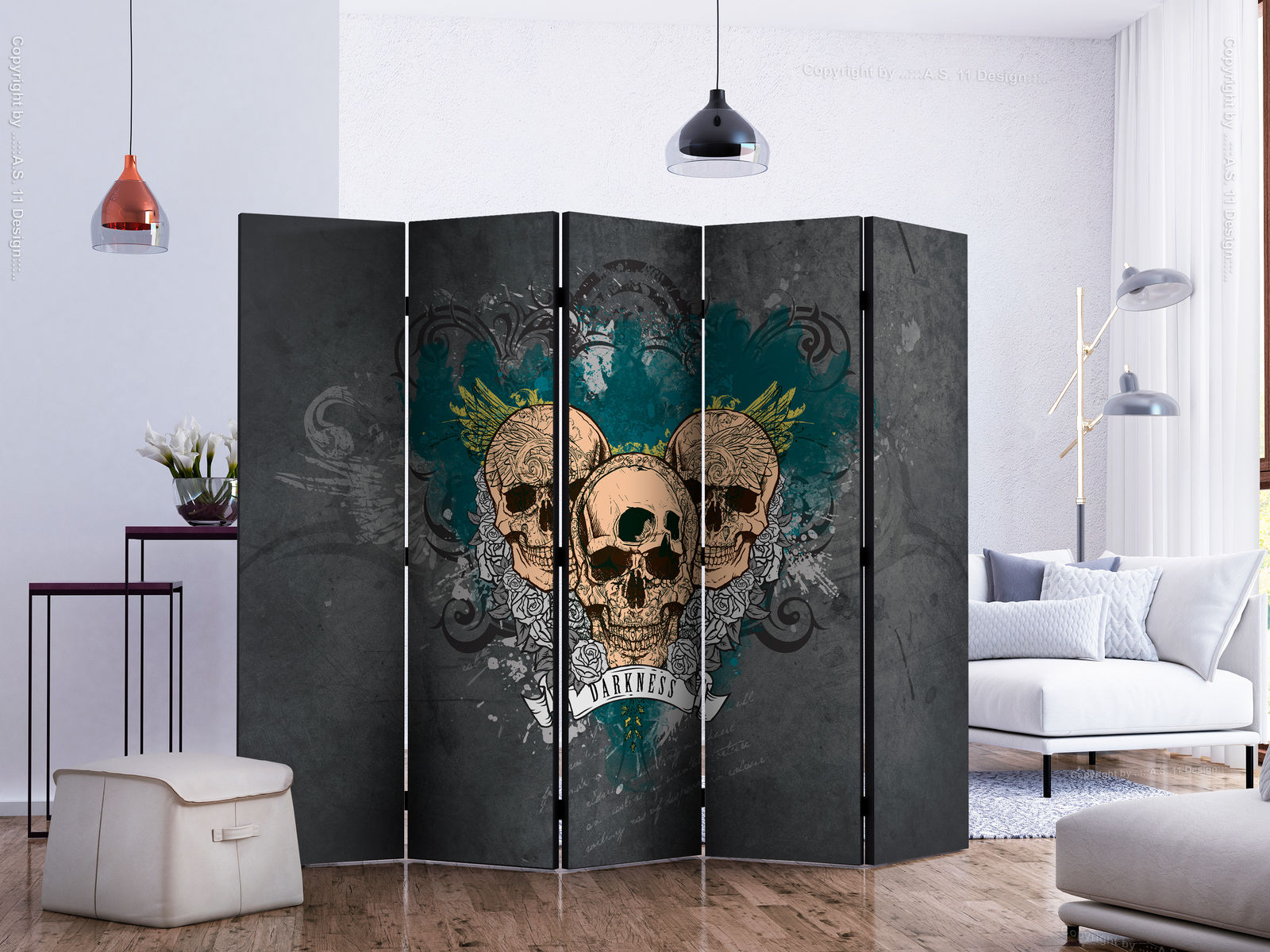 Διαχωριστικο Δωματιου - Darkness Ii Ii Μονης Οψης 225x172cm