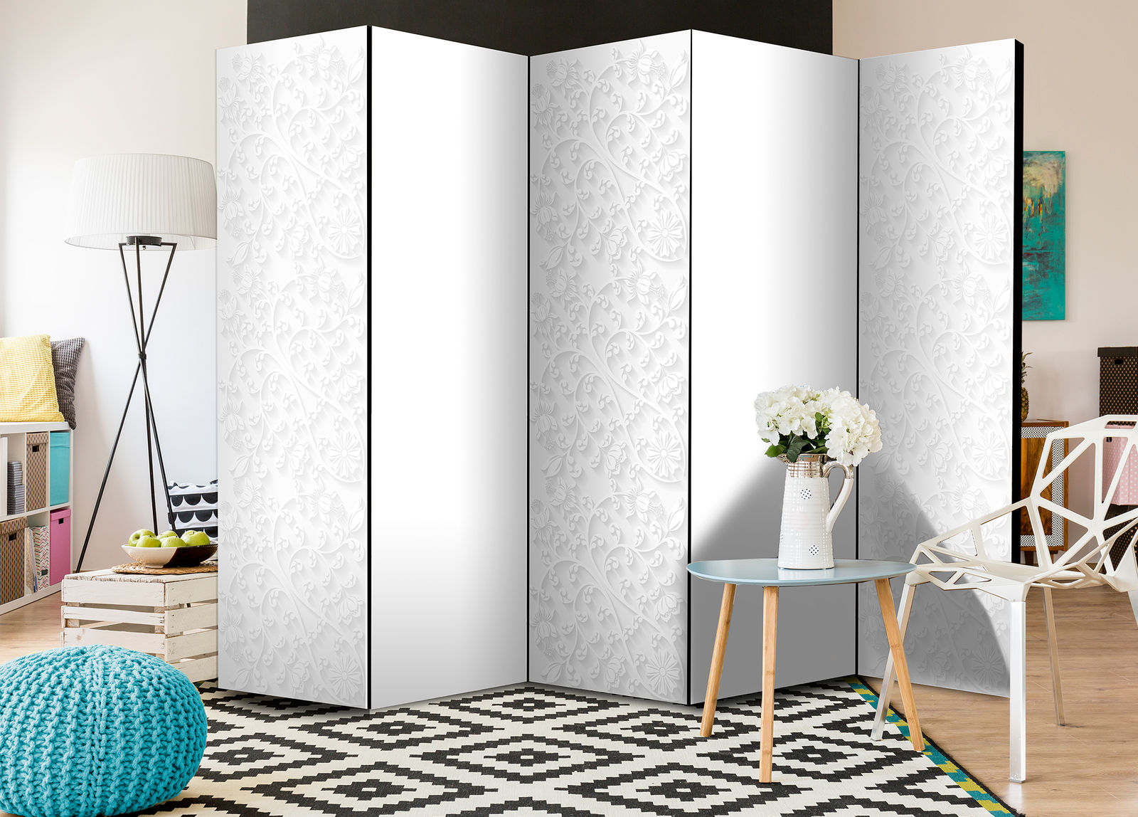 Διαχωριστικο Δωματιου - Floral Pattern Ii Ηχοαπορροφητικο 225x172cm
