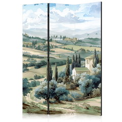 Διαχωριστικο Δωματιου - Landscape With Green Fields And Trees - Tuscan Sunny View Μονης Οψης 135x172cm