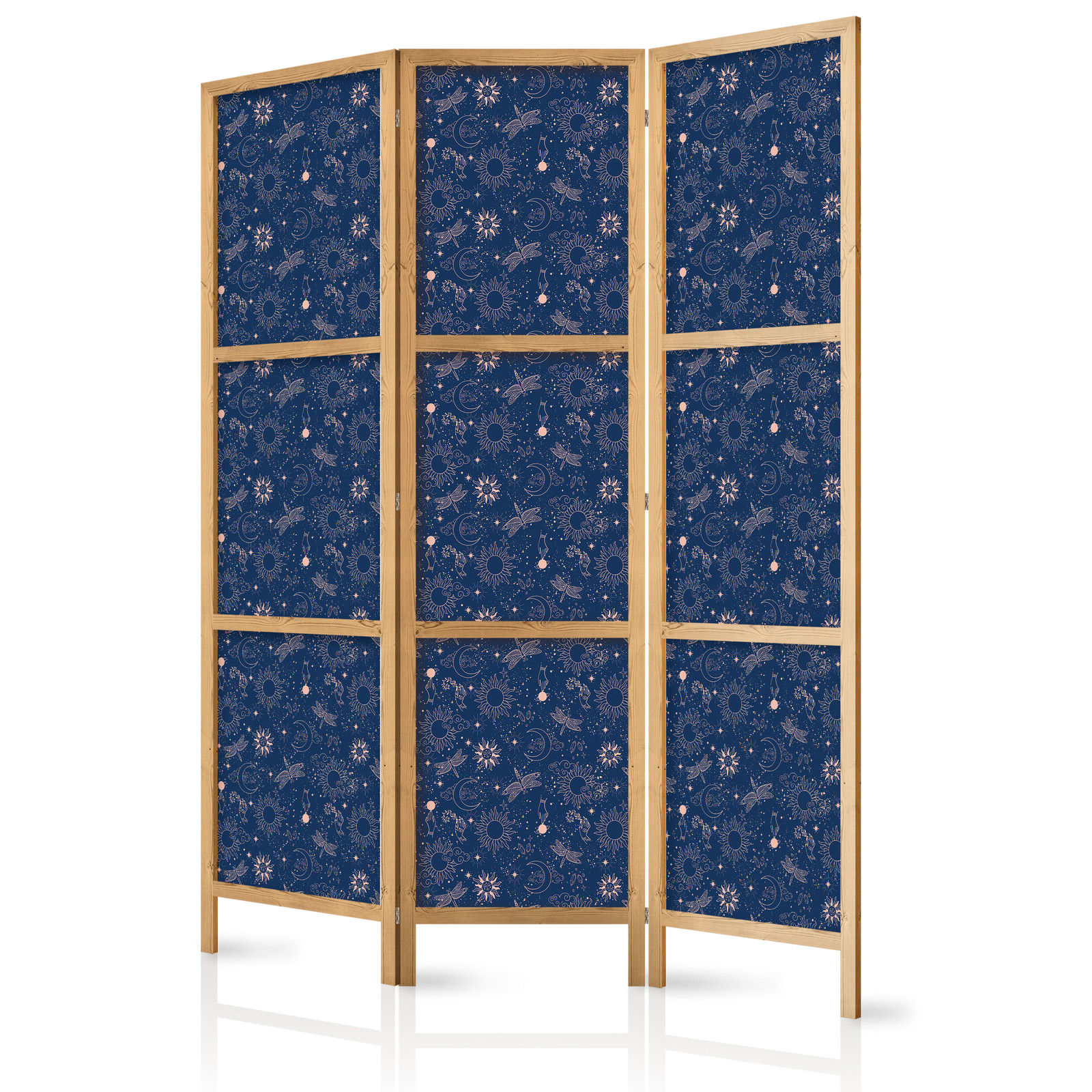 Ιαπωνικο Διαχωριστικο Δωματιου - Cosmic Inspirations - Pattern With Stars And Constellations On A Dark Background 135x172cm