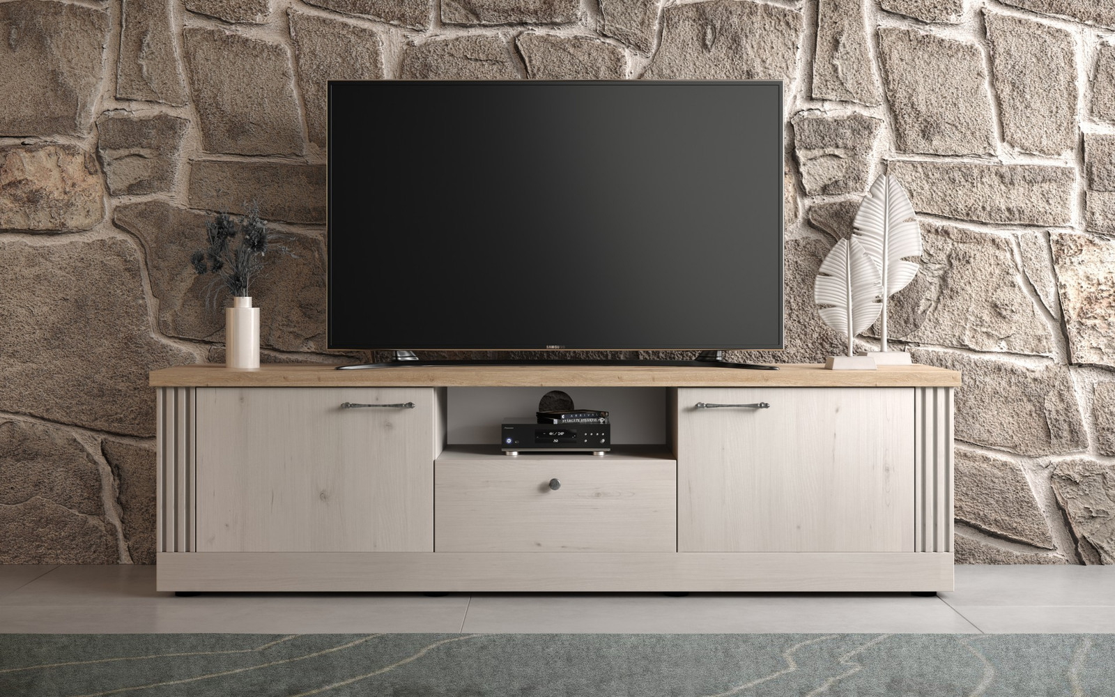 Village Επιπλο Τηλεορασης Μπεζ