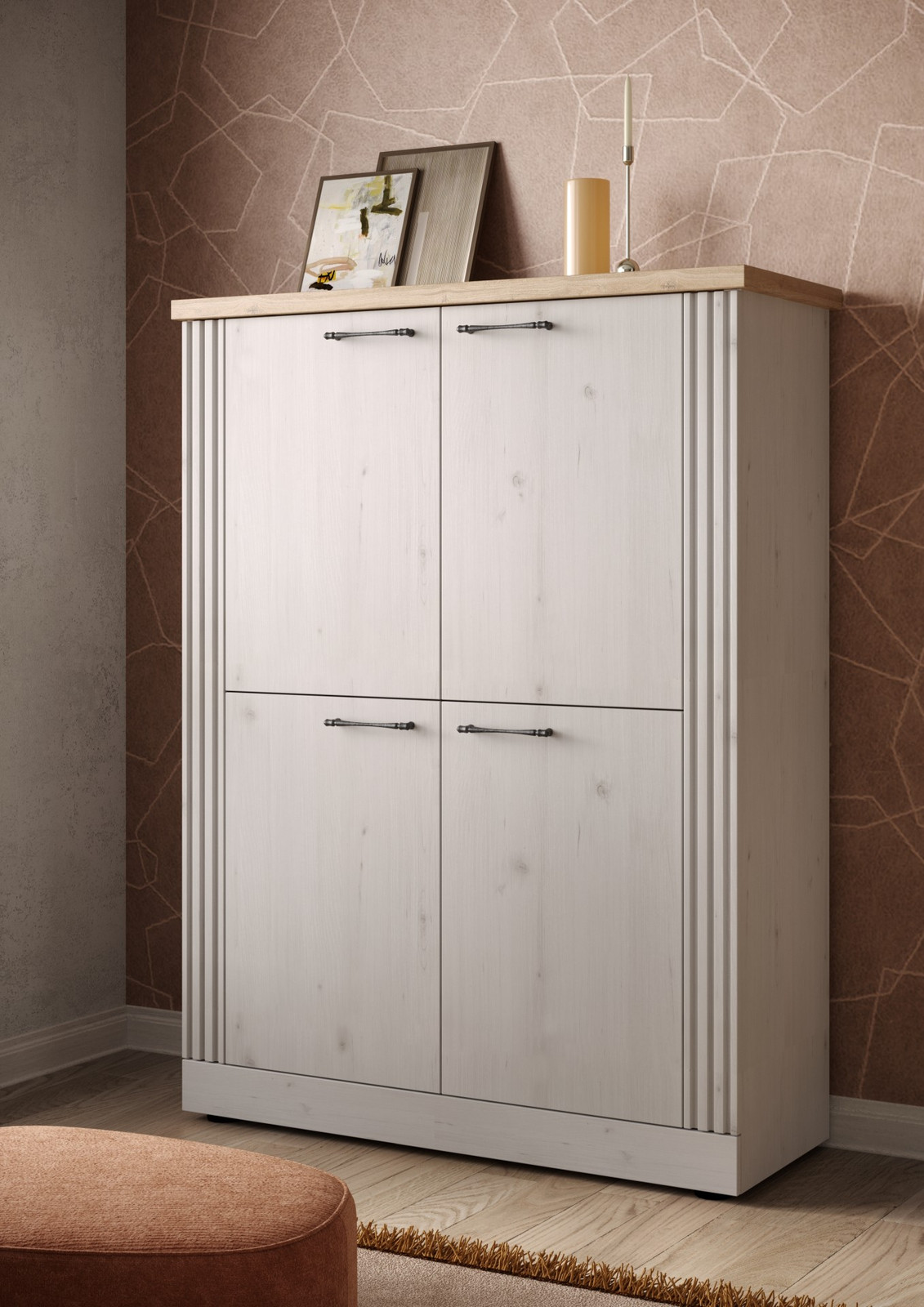 Village Ψηλος Μπουφες Μπεζ