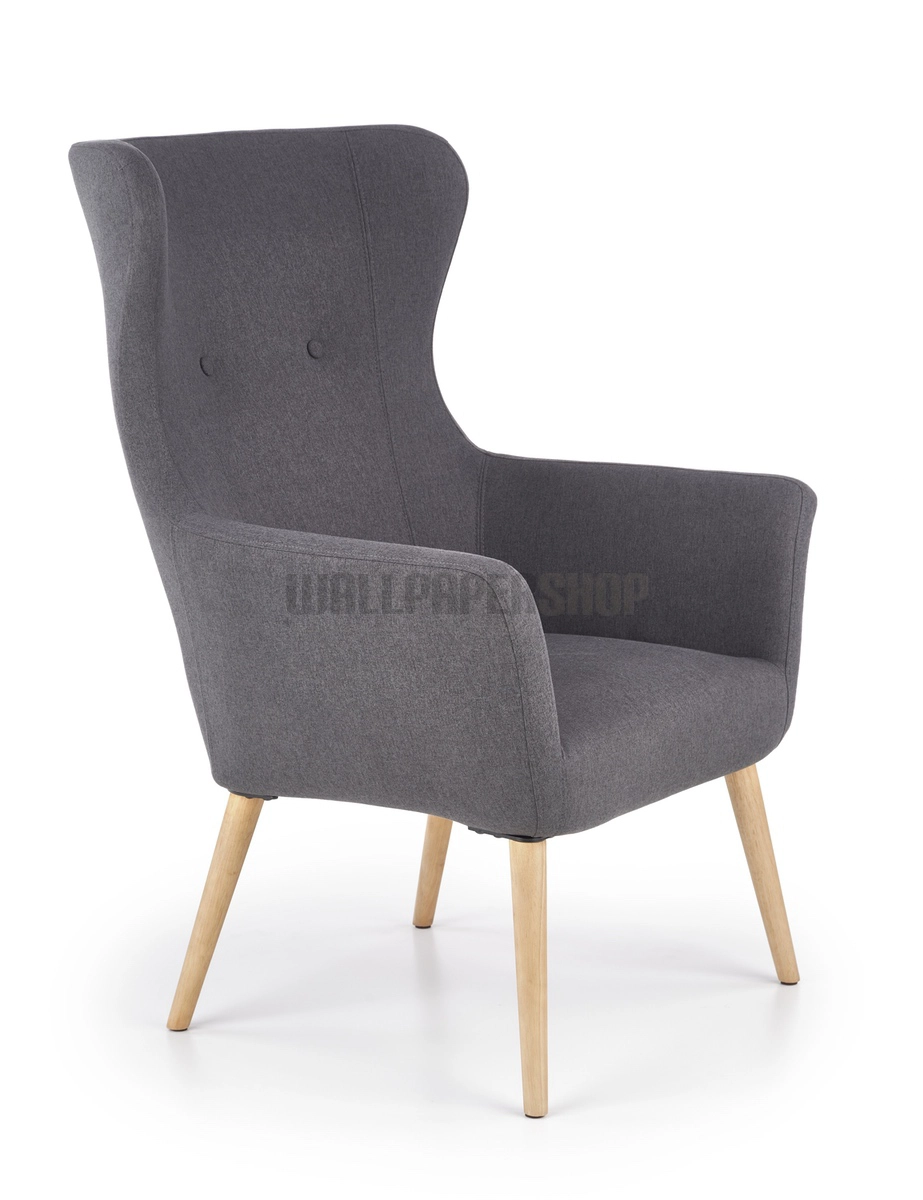 Natte Πολυθρονα Σκουρο Γκρι