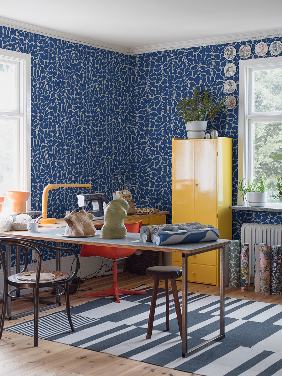 Ταπετσαρια Τοιχου Swedish Designers Μπλε