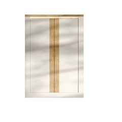 Nuvio Ψηλος Μπουφες Λευκο \ Καφε