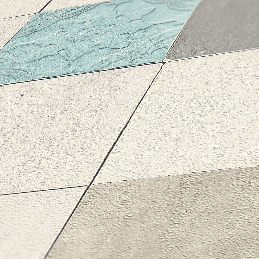 Ταπετσαρια Τοιχου Tiles Διαφορα Χρωματα