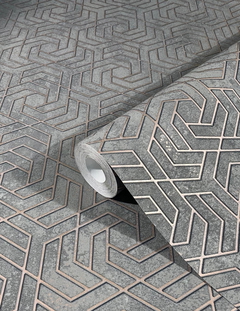 Ταπετσαρια Τοιχου City Glam Γκρι