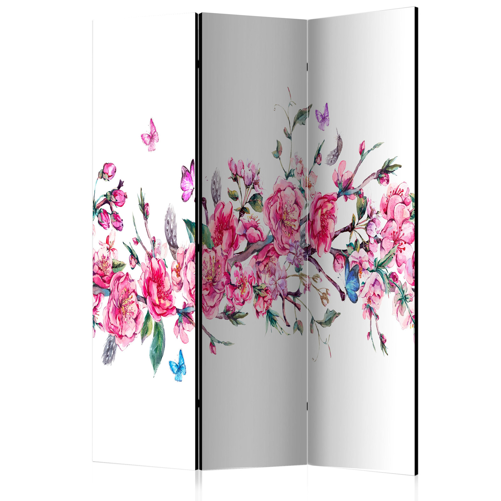 Διαχωριστικο Δωματιου - Flowers And Butterflies Ηχοαπορροφητικο 135x172cm