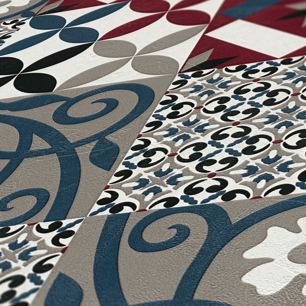Ταπετσαρια Τοιχου Tiles Διαφορα Χρωματα