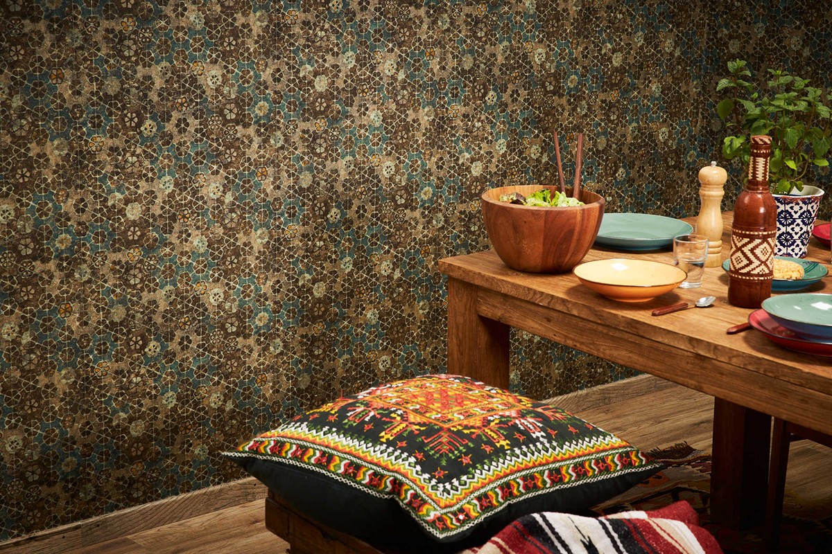 Ταπετσαρια Τοιχου Tiles Διαφορα Χρωματα