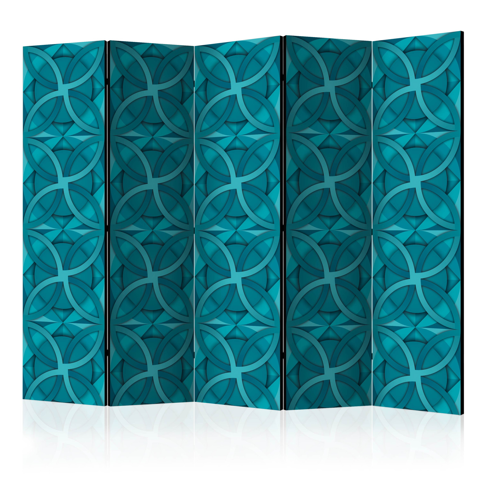 Διαχωριστικο Δωματιου - Geometric Turquoise Ii Ηχοαπορροφητικο 225x172cm