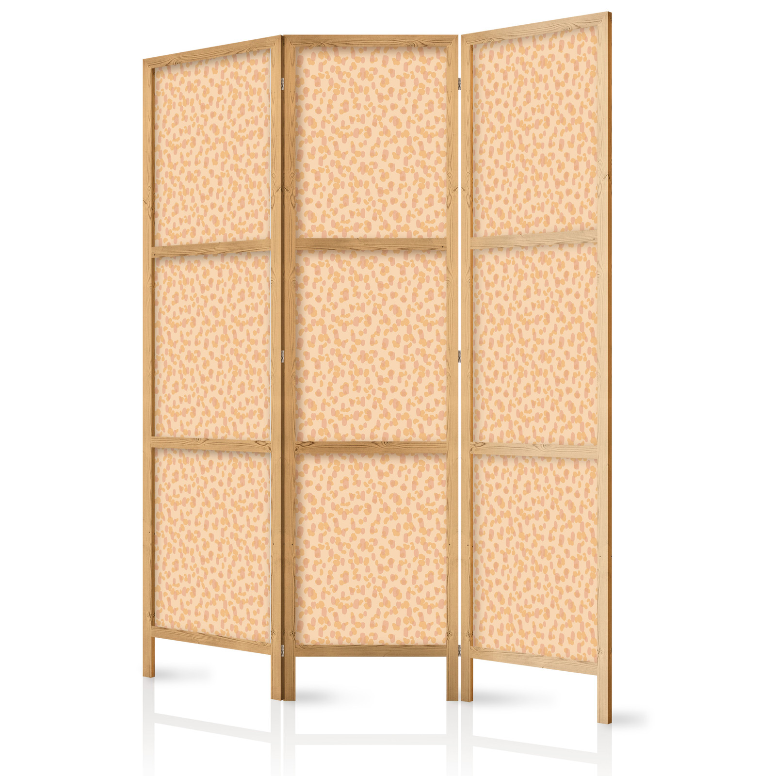 Ιαπωνικο Διαχωριστικο Δωματιου - Tiny Dots - Optimistic Pattern In Peach Colors 135x172cm