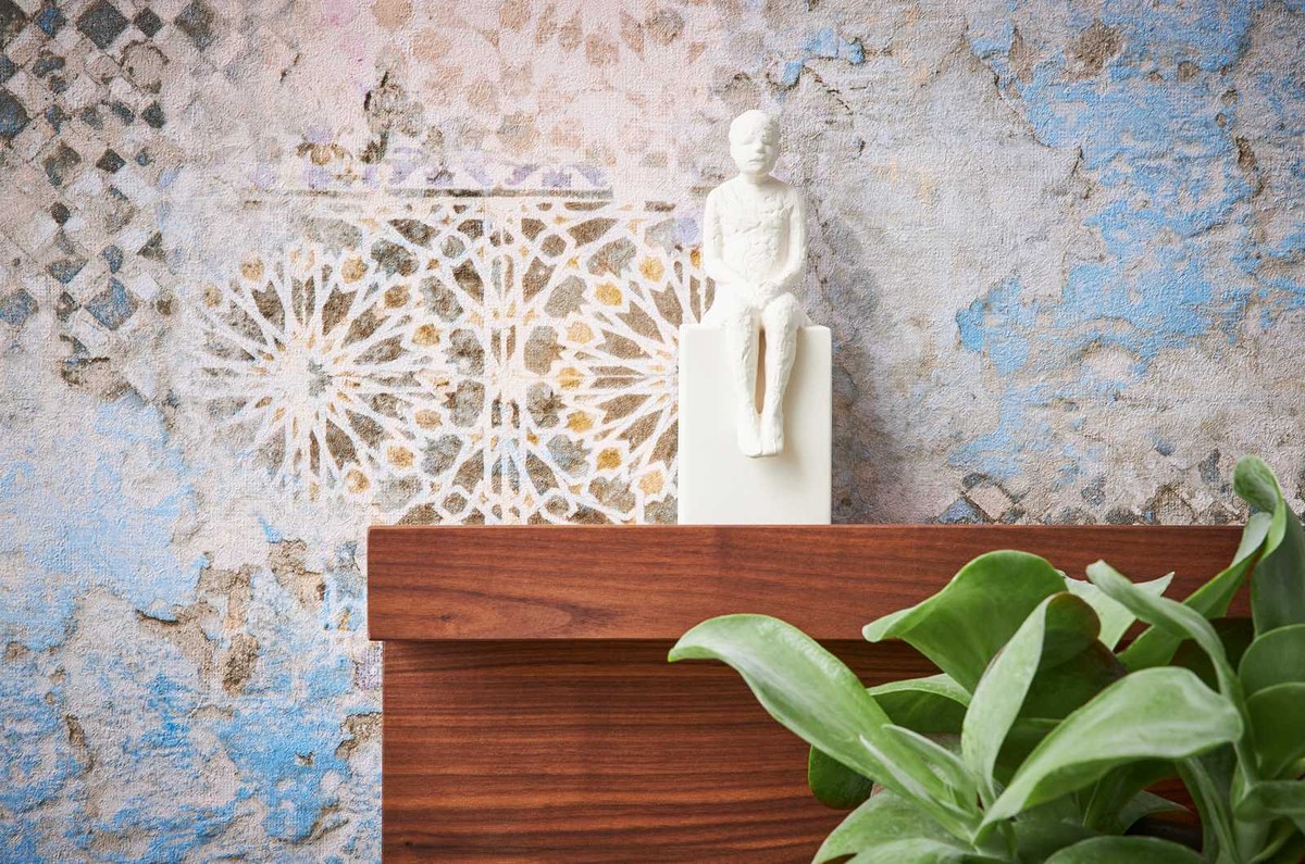 Ταπετσαρια Τοιχου Tiles Διαφορα Χρωματα