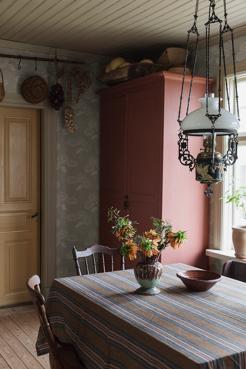 Ταπετσαρια Τοιχου Alla Tiders Hus Γκρι Μπεζ