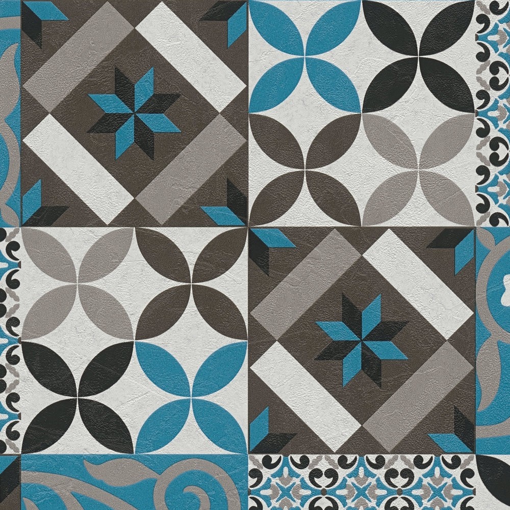 Ταπετσαρια Τοιχου Tiles Διαφορα Χρωματα