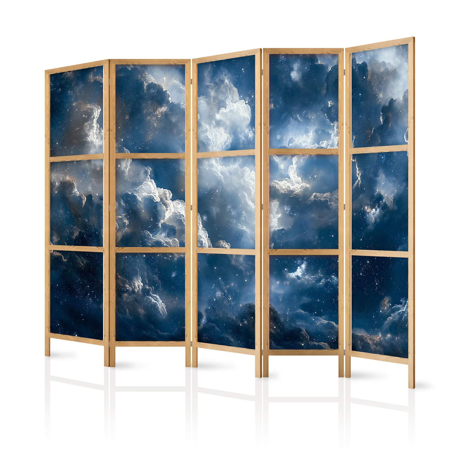 Ιαπωνικο Διαχωριστικο Δωματιου - Astronomical Wonders: Clouds And Stars In Harmonious Combination 225x172cm