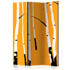 Διαχωριστικο Δωματιου - Birches On The Orange Background Ηχοαπορροφητικο 135x172cm