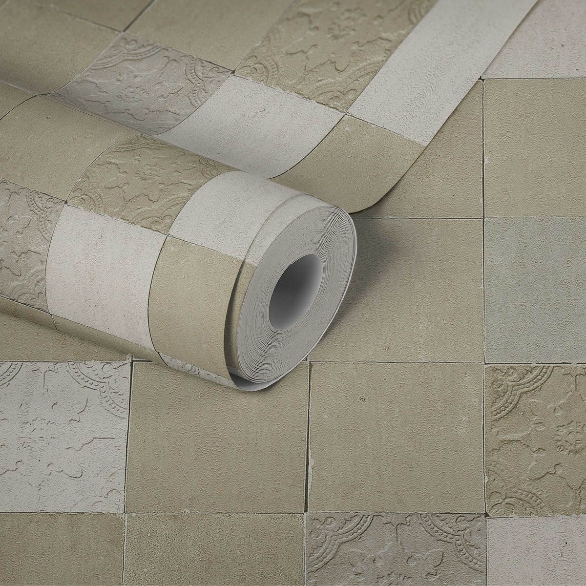 Ταπετσαρια Τοιχου Tiles Διαφορα Χρωματα