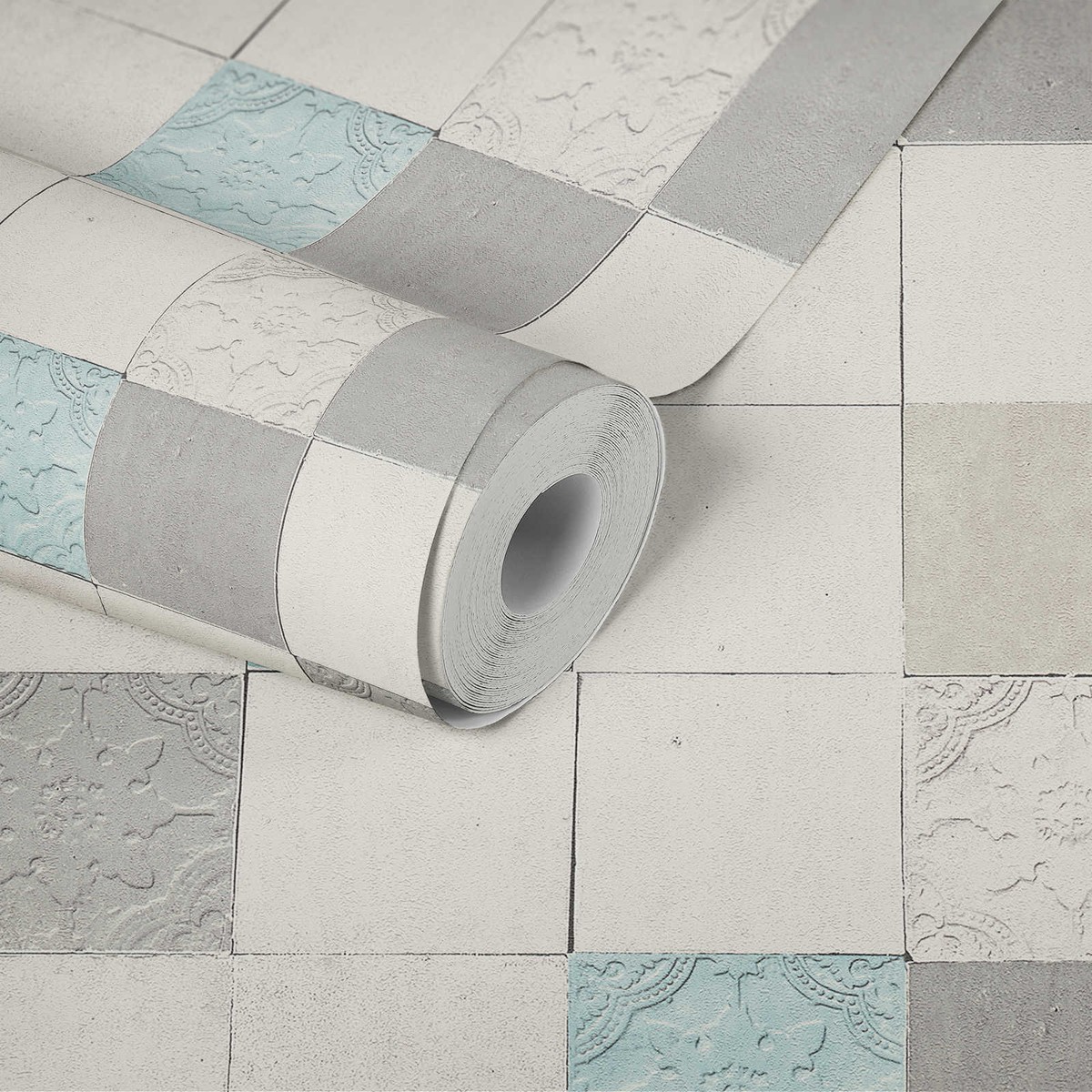 Ταπετσαρια Τοιχου Tiles Διαφορα Χρωματα
