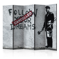 Διαχωριστικο Δωματιου - Dreams Cancelled banksy Ii Ηχοαπορροφητικο 225x172cm