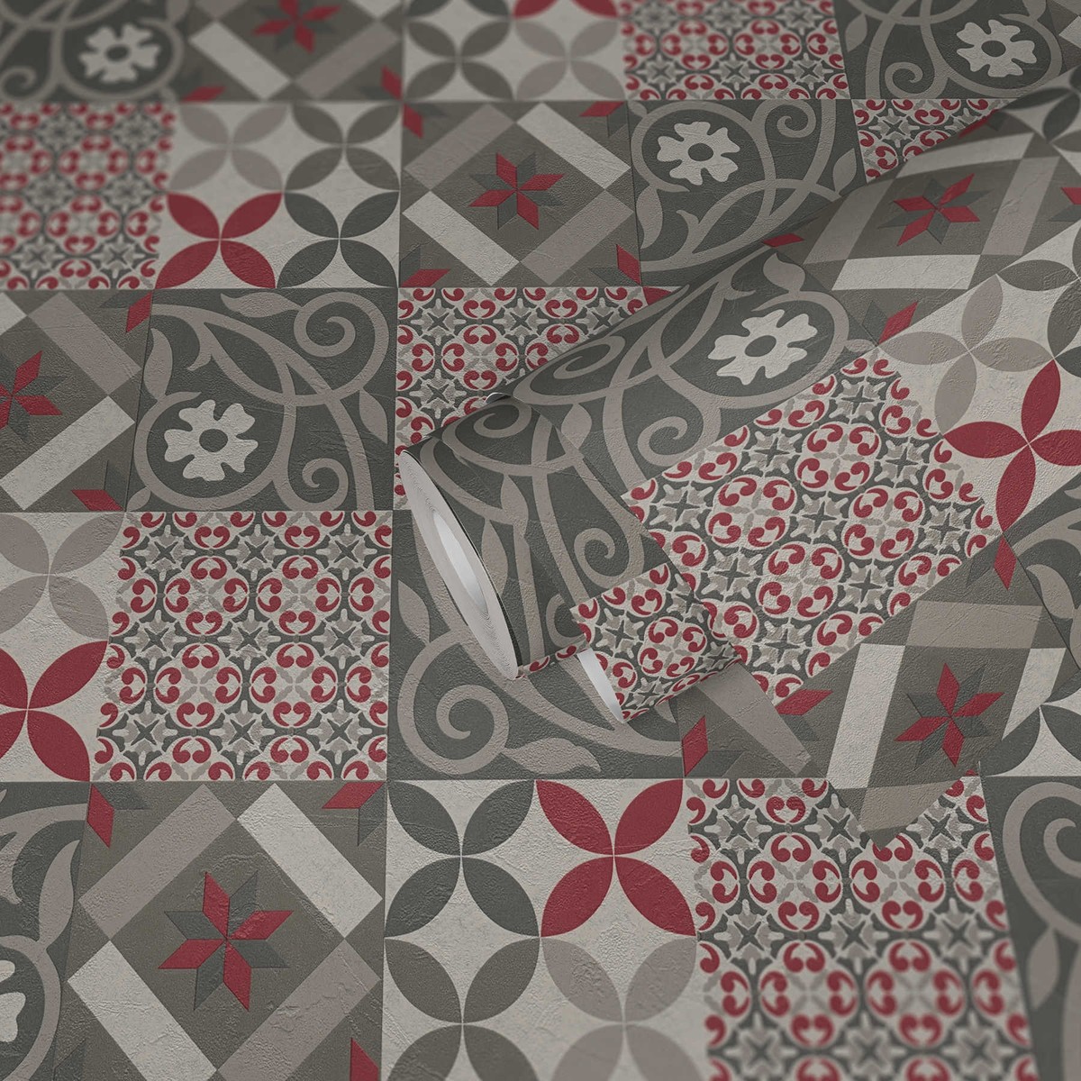 Ταπετσαρια Τοιχου Tiles Διαφορα Χρωματα