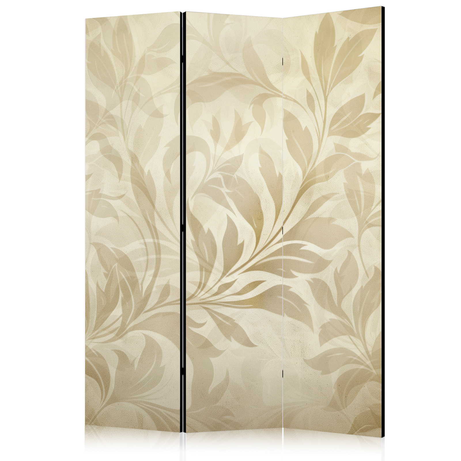 Διαχωριστικο Δωματιου - Botanical Motif With Leaves And Vines In Sandy Colors Ηχοαπορροφητικο 135x172cm