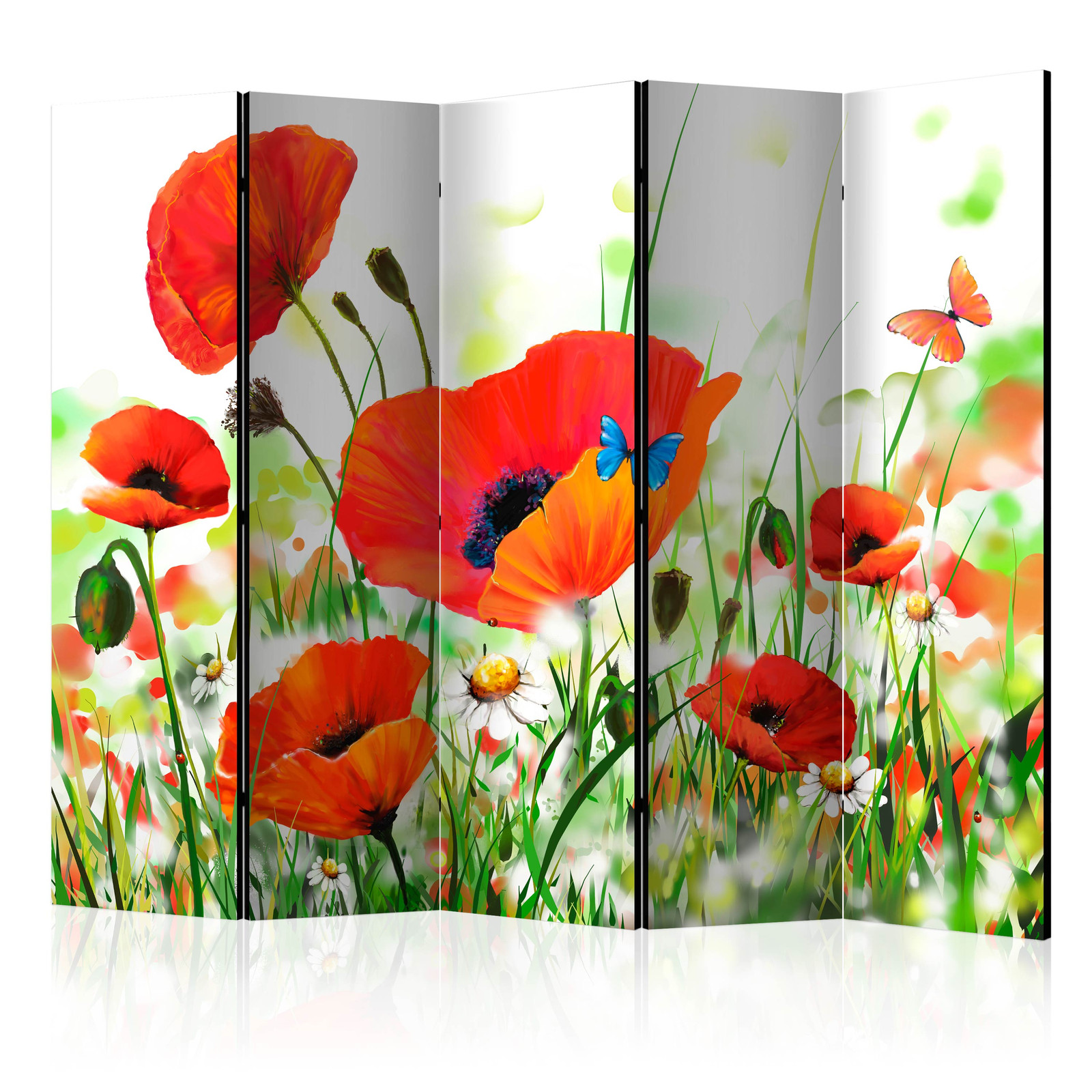 Διαχωριστικο Δωματιου - Country Poppies Ii Ηχοαπορροφητικο 225x172cm