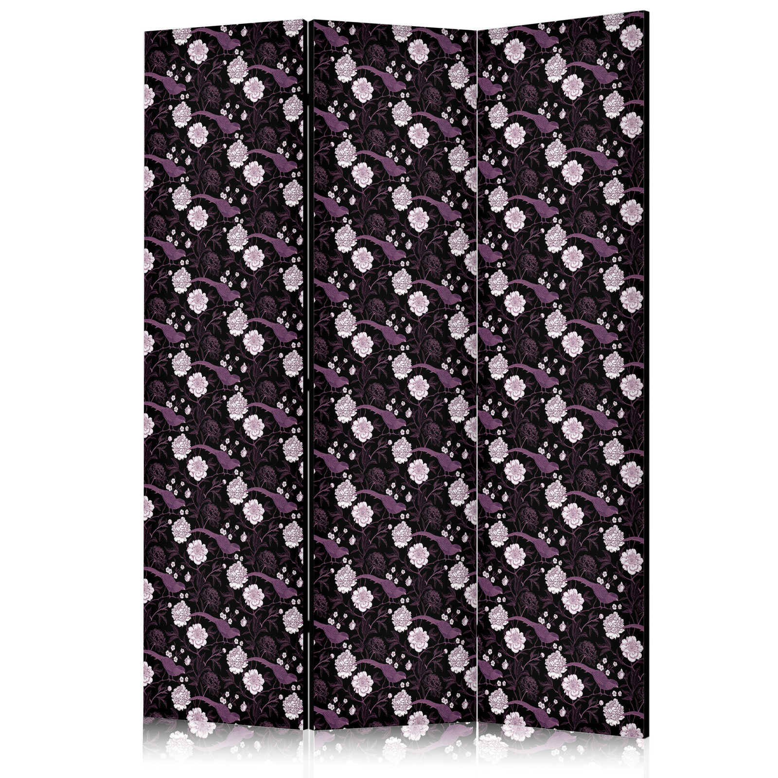Διαχωριστικο Δωματιου - Birds Among Flowers - Pheasants Amidst Peonies - Purple Διπλης Οψης 135x172cm
