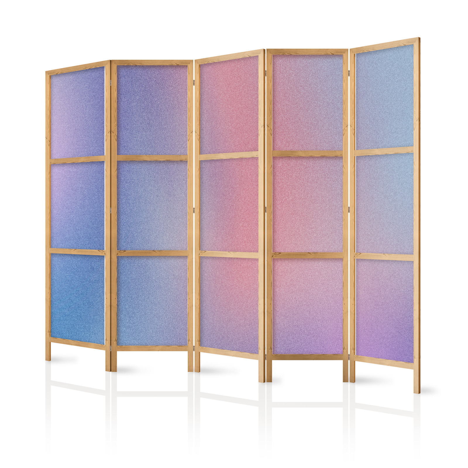 Ιαπωνικο Διαχωριστικο Δωματιου - Rainbow Gradient - Delicate Multicolored Gradient Resembling Mist 225x172cm
