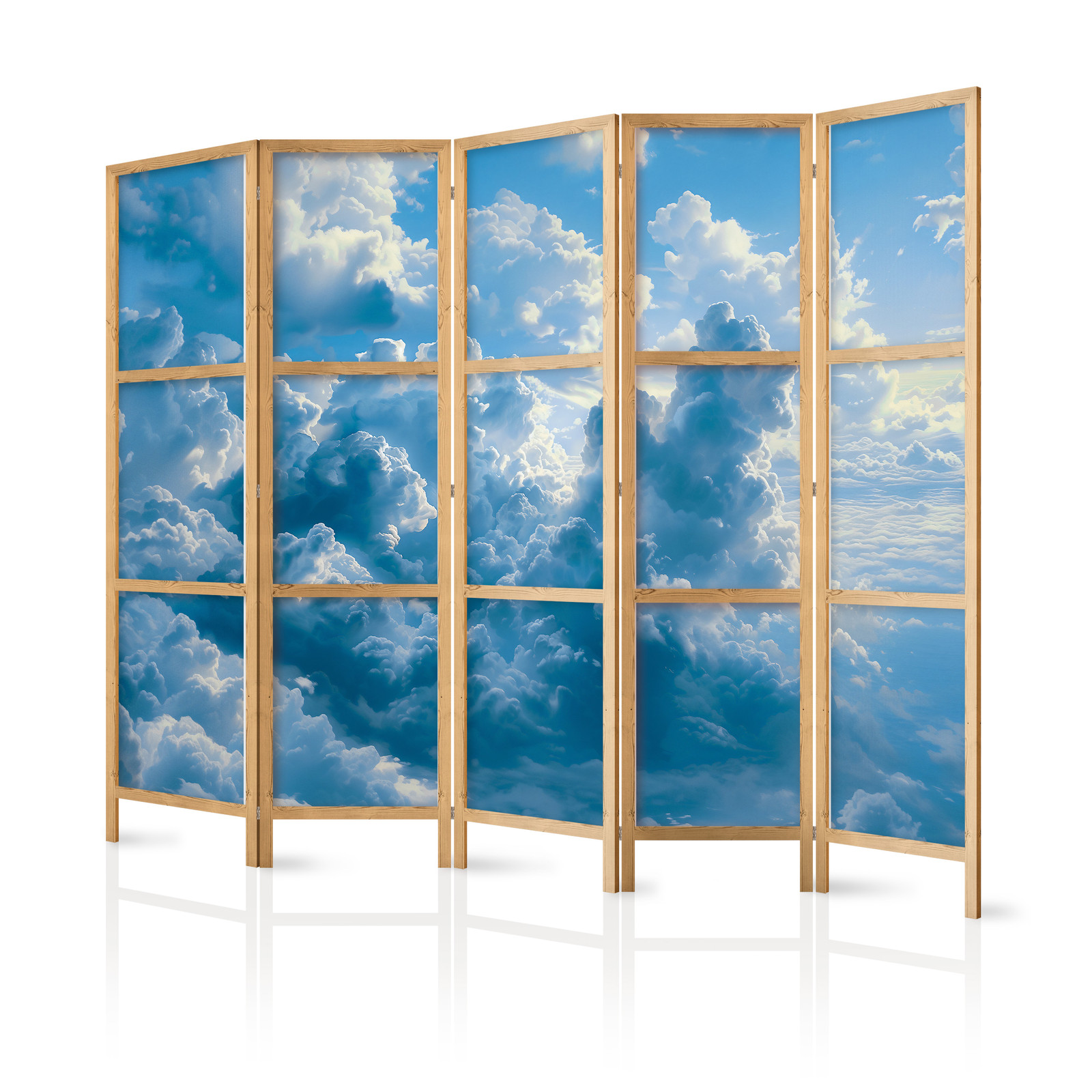 Ιαπωνικο Διαχωριστικο Δωματιου - Ocean In The Air: Waving Clouds Reflecting Morning Light 225x172cm