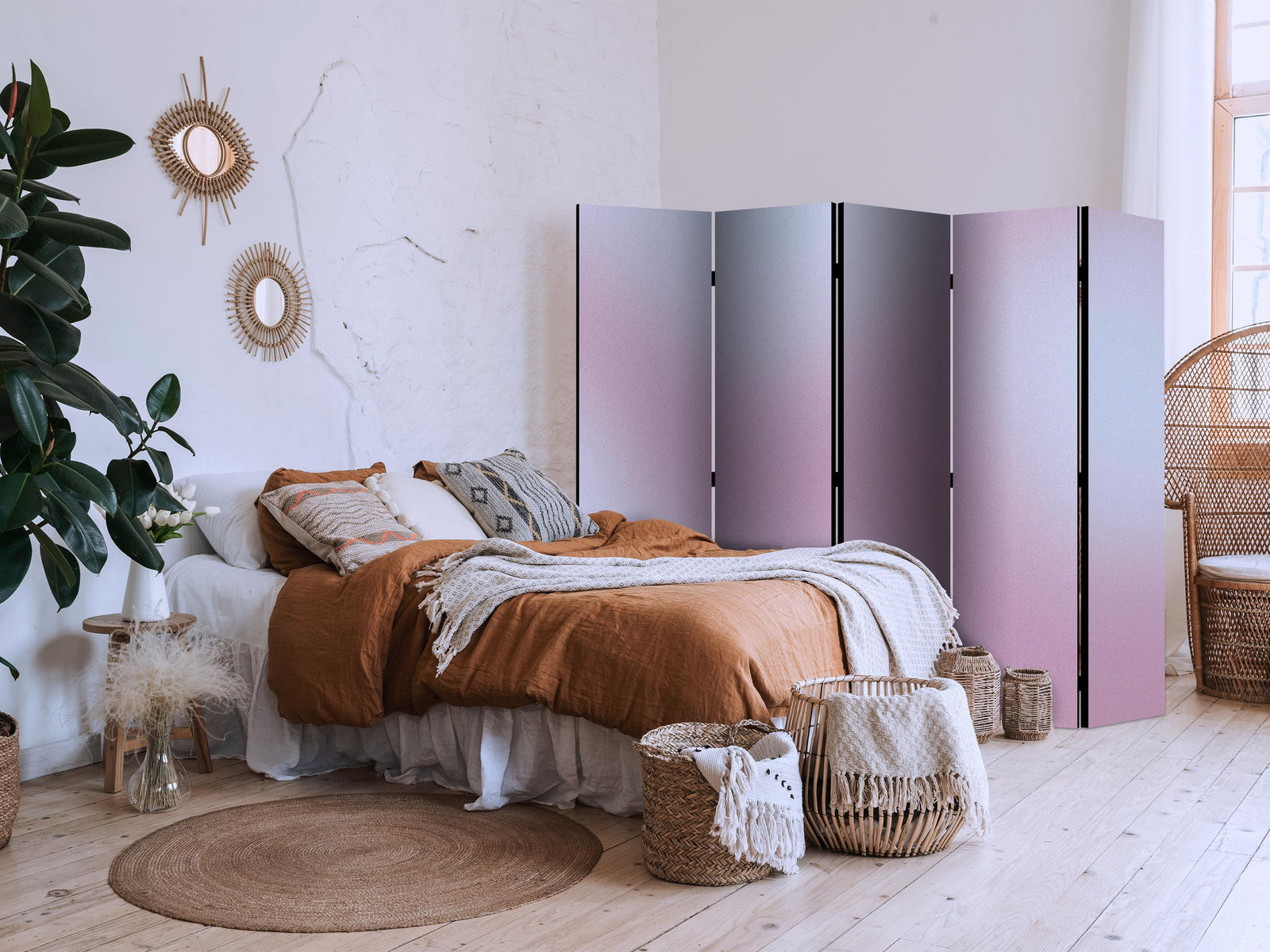 Διαχωριστικο Δωματιου - Complex Gradient - Gradient Composition In Nostalgic Colors Μονης Οψης 225x172cm