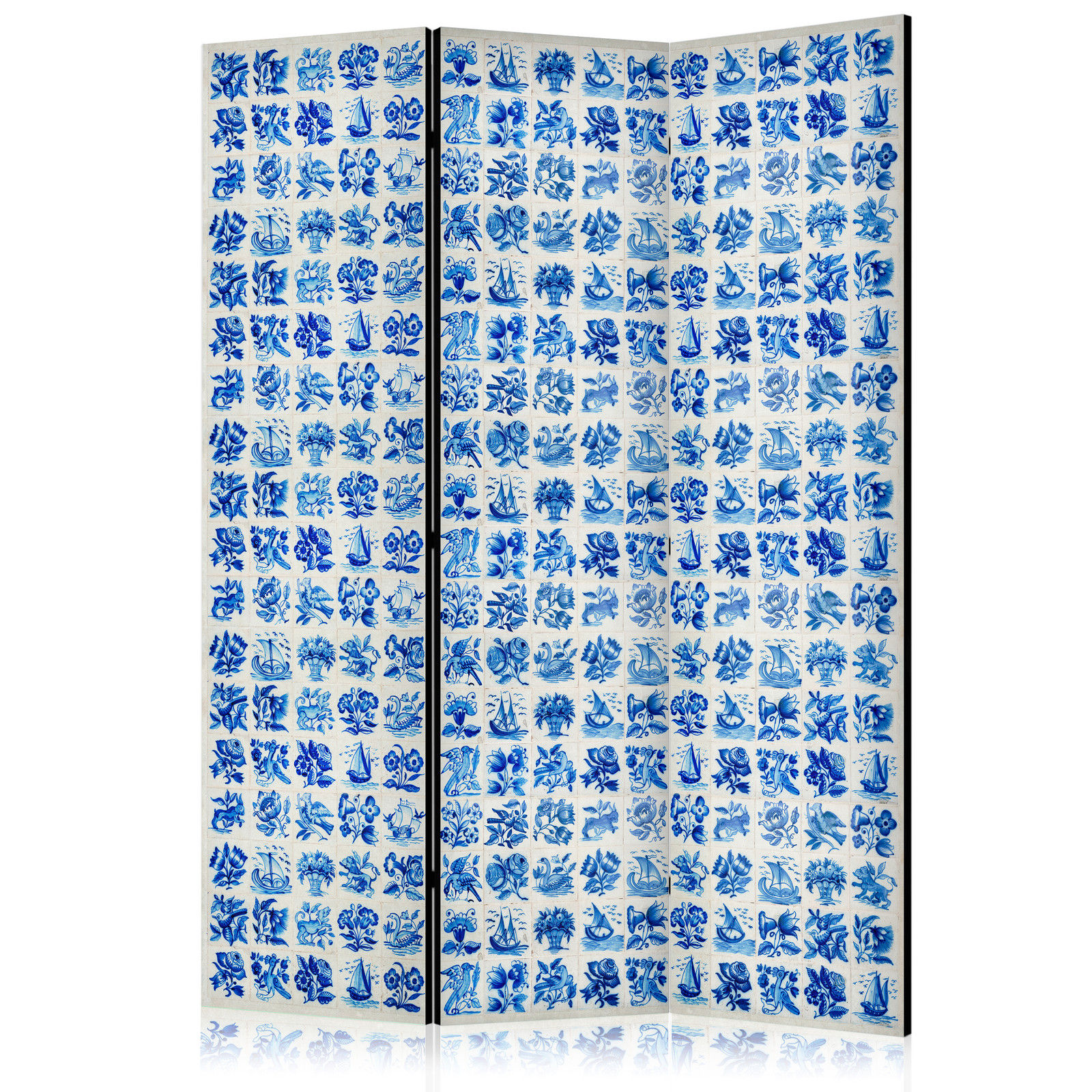 Διαχωριστικο Δωματιου - Ceramic Tiles - Traditional Portuguese Blue Tiles Azulejos Διπλης Οψης 135x172cm