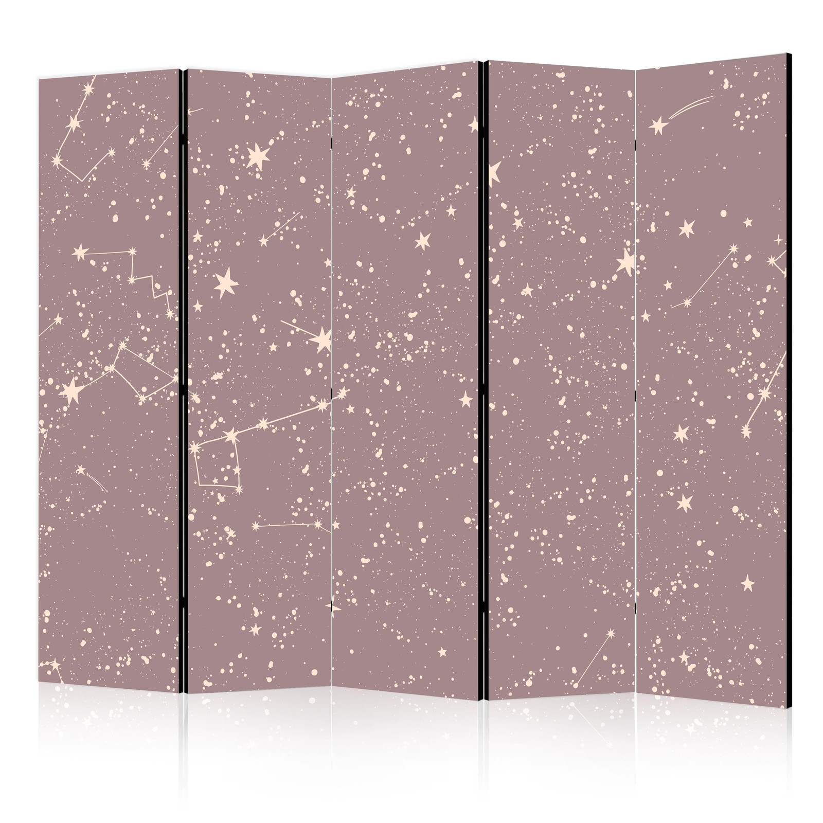 Διαχωριστικο Δωματιου - Night Sky - Artistic Constellations And Stars In Pastel Shades Διπλης Οψης 225x172cm