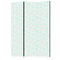 Διαχωριστικο Δωματιου - Minimalist Fish - Fish Of Grey Dots On A Crystal Clear Water Surface In Mint Green Colors Ηχοαπορροφητικο 135x172cm