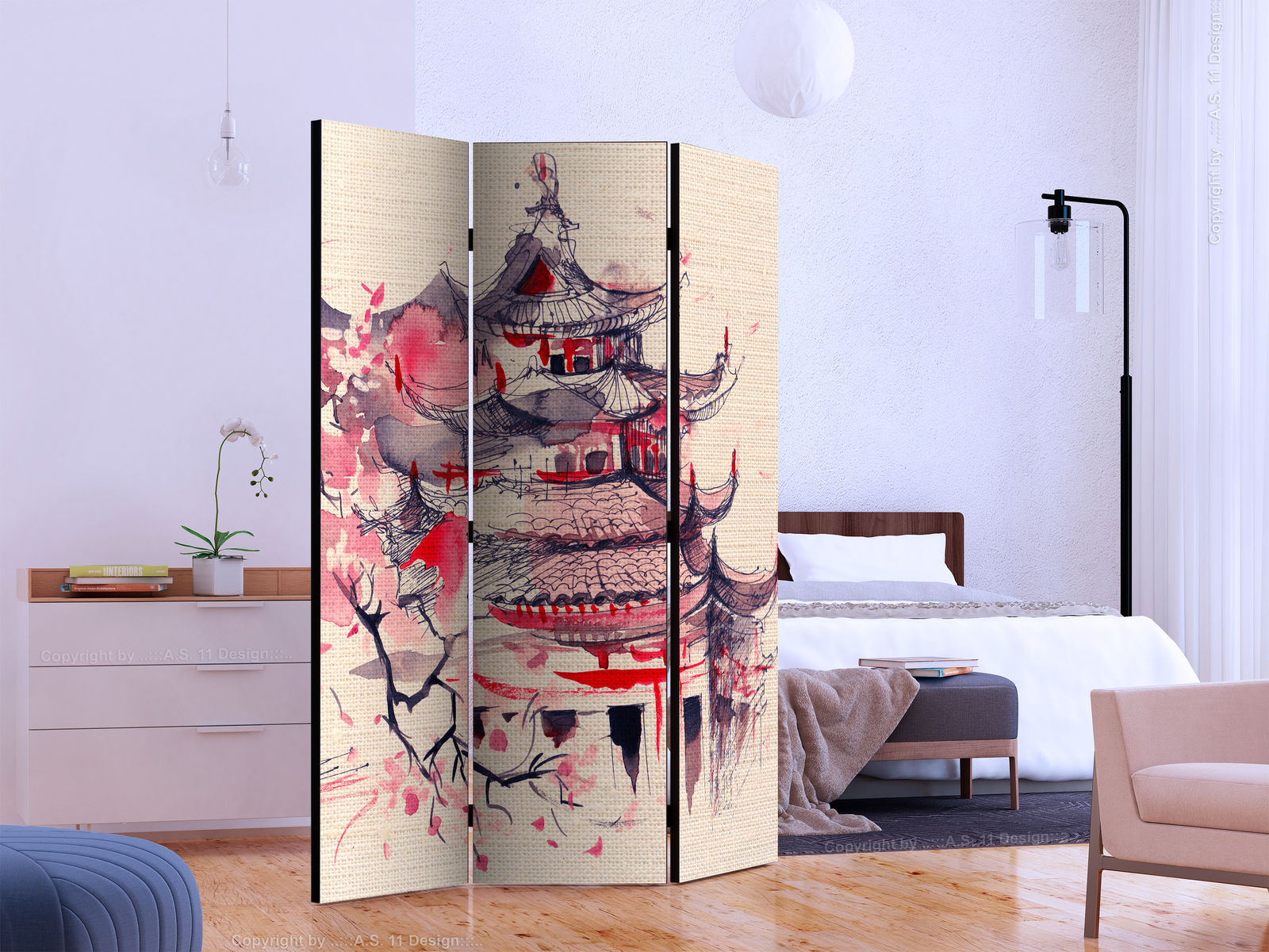 Διαχωριστικο Δωματιου - Shogun House Διπλης Οψης 135x172cm