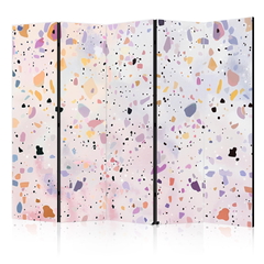 Διαχωριστικο Δωματιου - Terrazzo In Confetti Style - Violet-pink - Colorful Pattern Ηχοαπορροφητικο 225x172cm