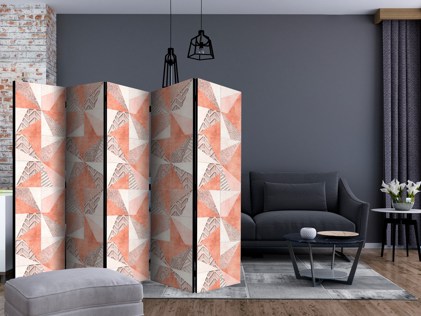 Διαχωριστικο Δωματιου - Spring Geometry Ii Μονης Οψης 225x172cm