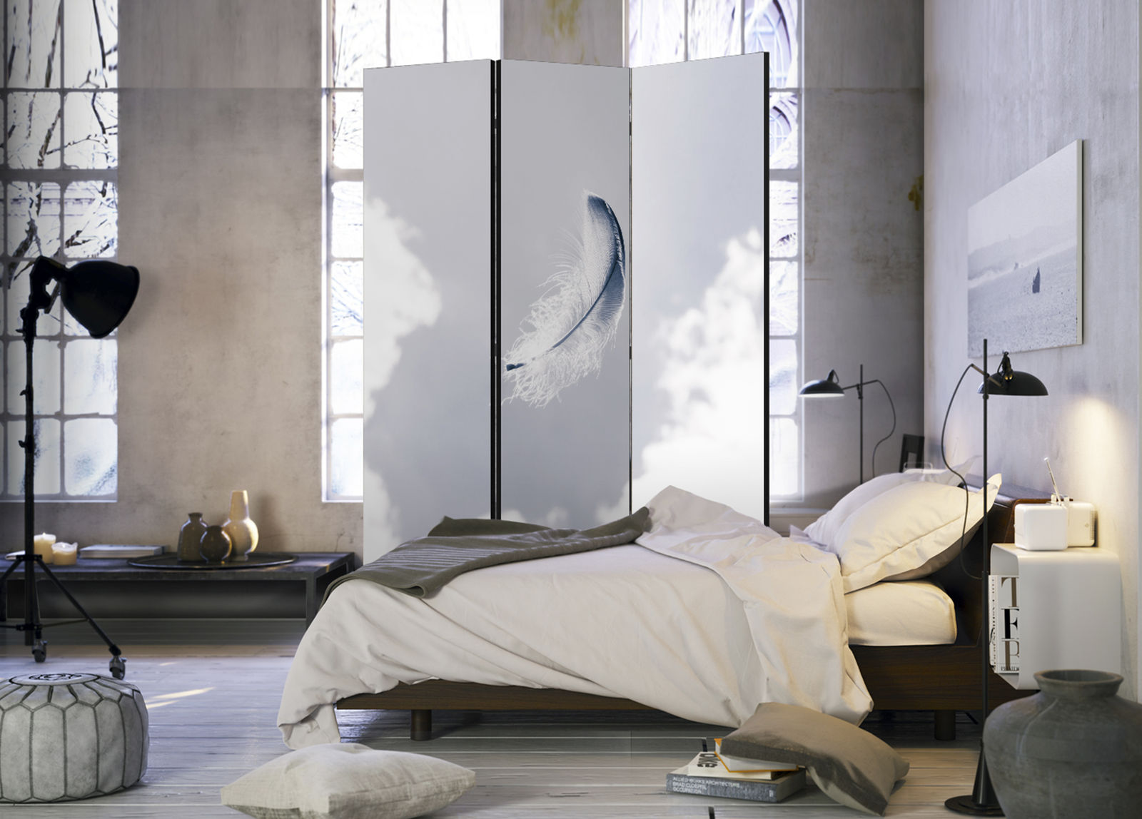 Διαχωριστικο Δωματιου - Angelic Feather Μονης Οψης 135x172cm