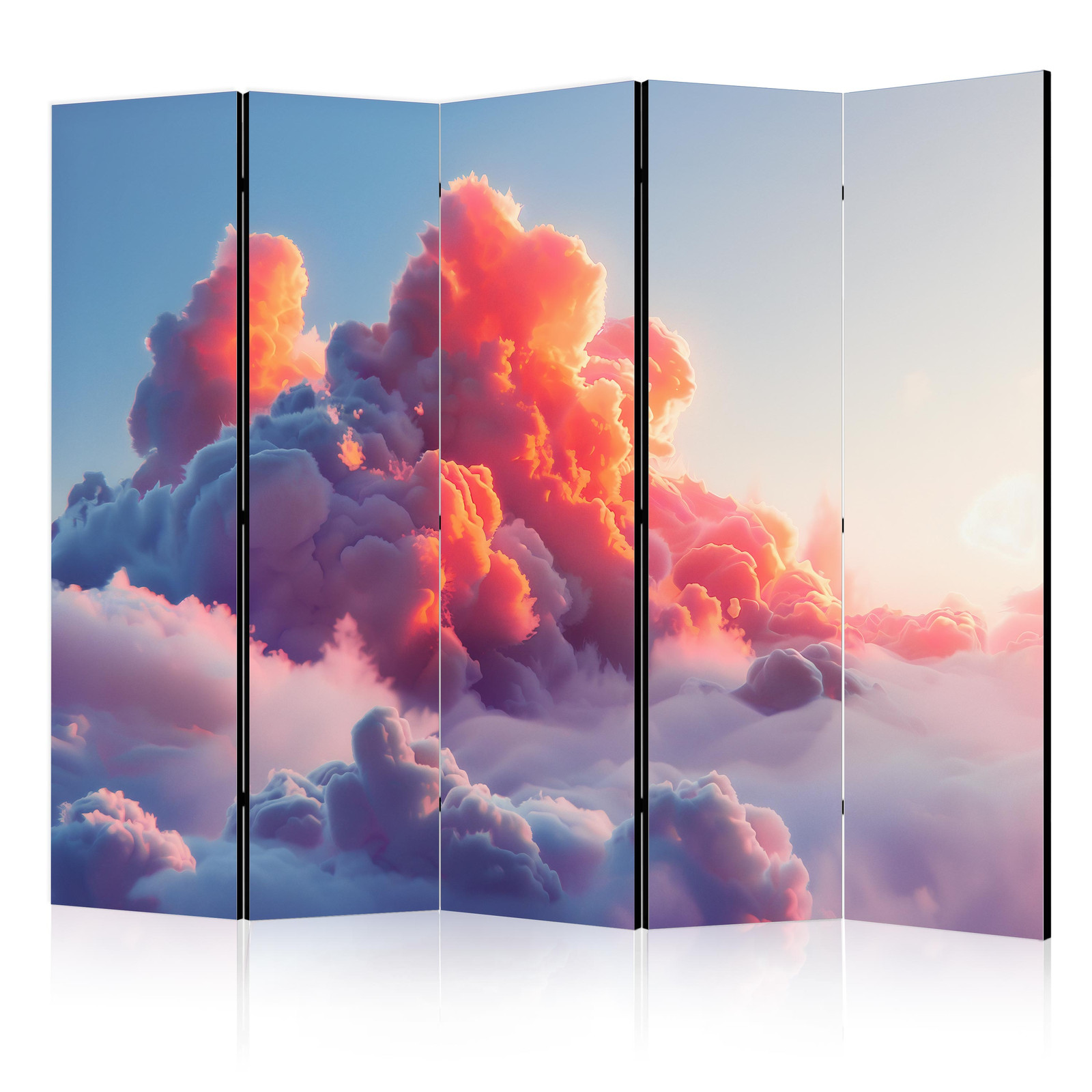 Διαχωριστικο Δωματιου - Twilight Spectacle: Clouds In Shades Of Pink And Purple Ηχοαπορροφητικο 225x172cm