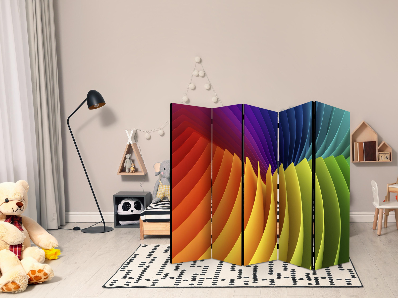 Διαχωριστικο Δωματιου - Rainbow Wave Ii Ηχοαπορροφητικο 225x172cm