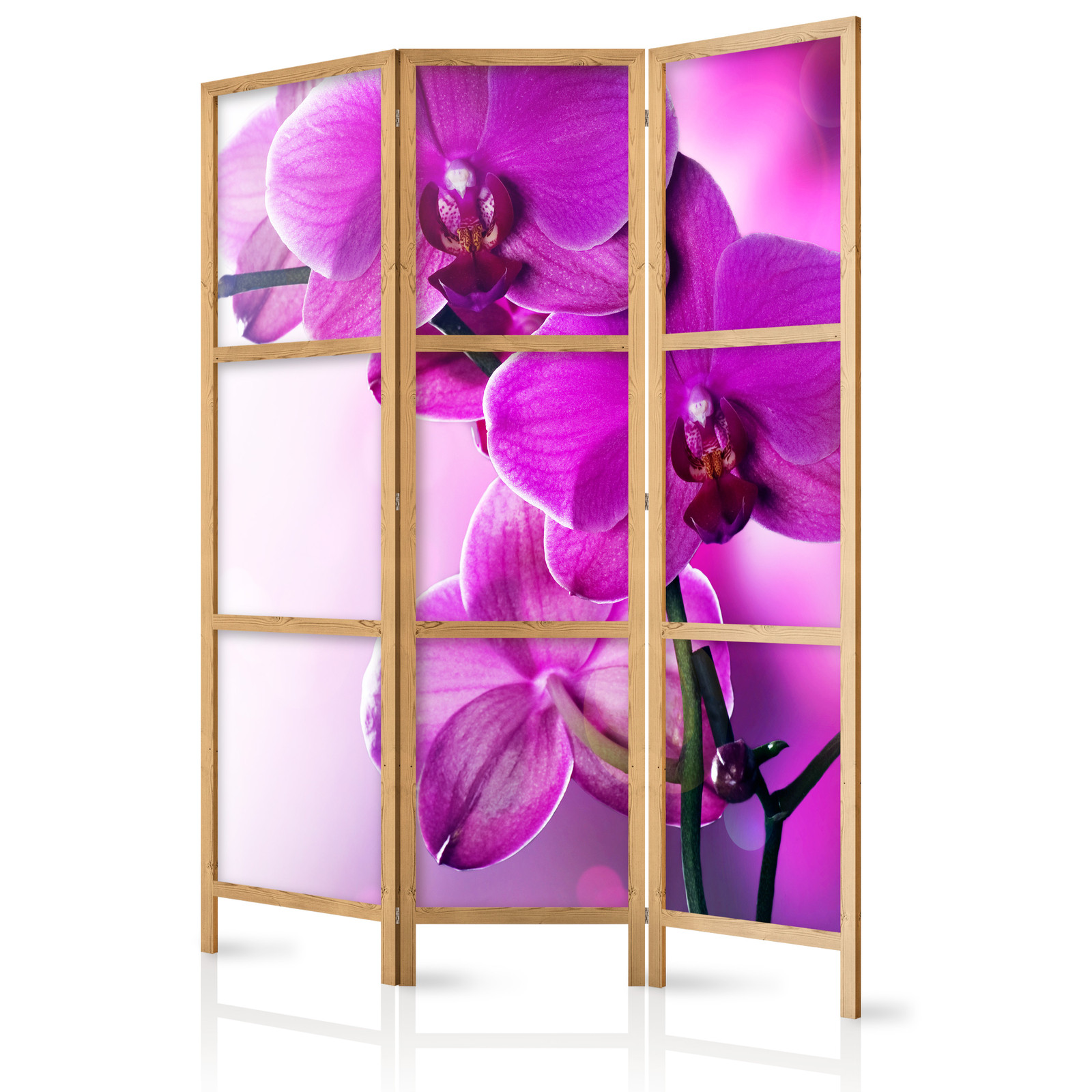 Ιαπωνικο Διαχωριστικο Δωματιου - Violet Orchids I 135x172cm