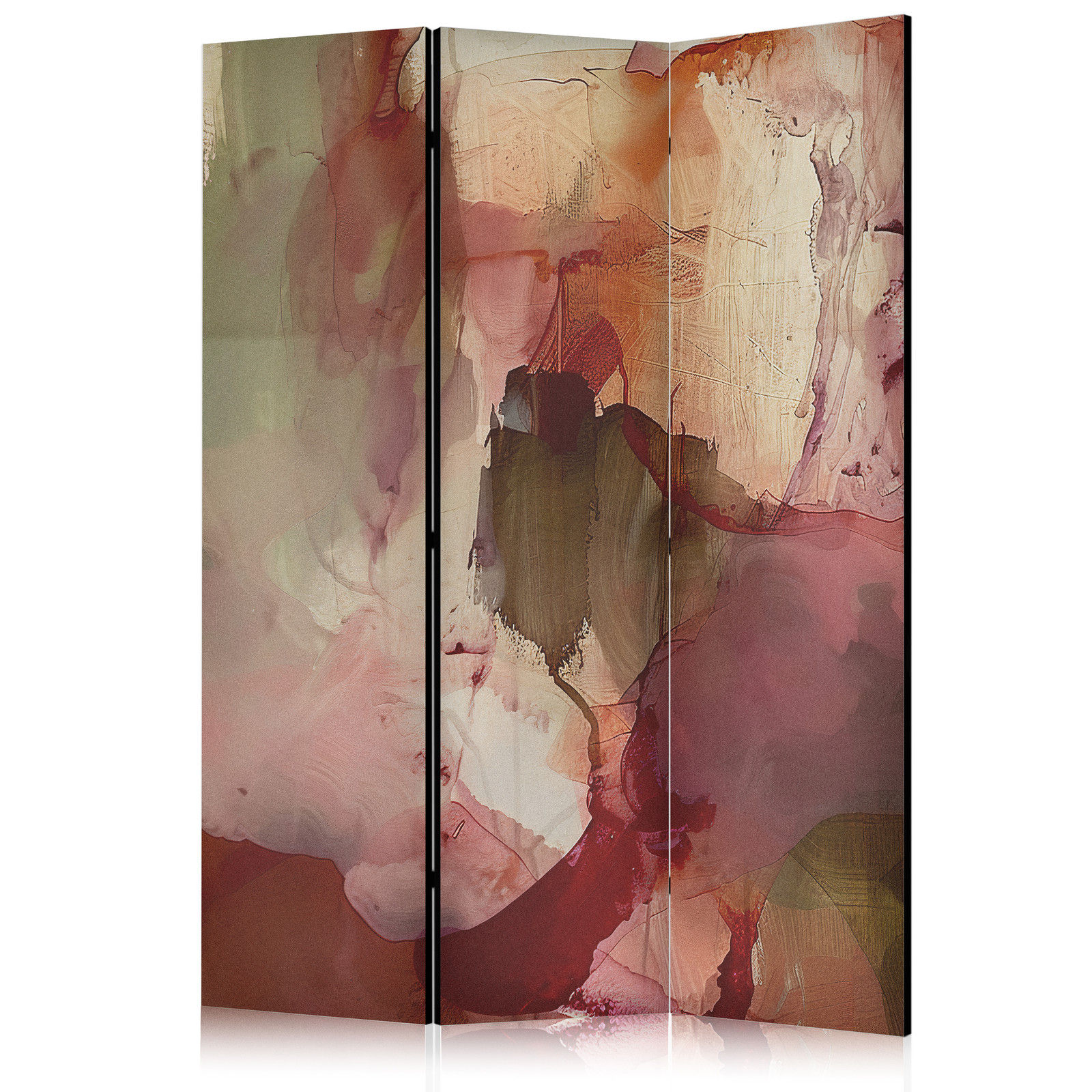 Διαχωριστικο Δωματιου - Rose Abstraction - Spilled Watercolor Paint In Spring Colors Μονης Οψης 135x172cm