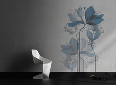 Avio Ταπετσαρια Τοιχου Μπλε