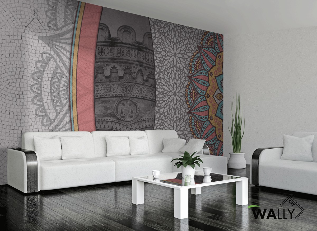 La Ville Portuaire Ταπετσαρια Τοιχου Πορτοκαλι