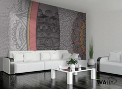 La Ville Portuaire Ταπετσαρια Τοιχου Πορτοκαλι