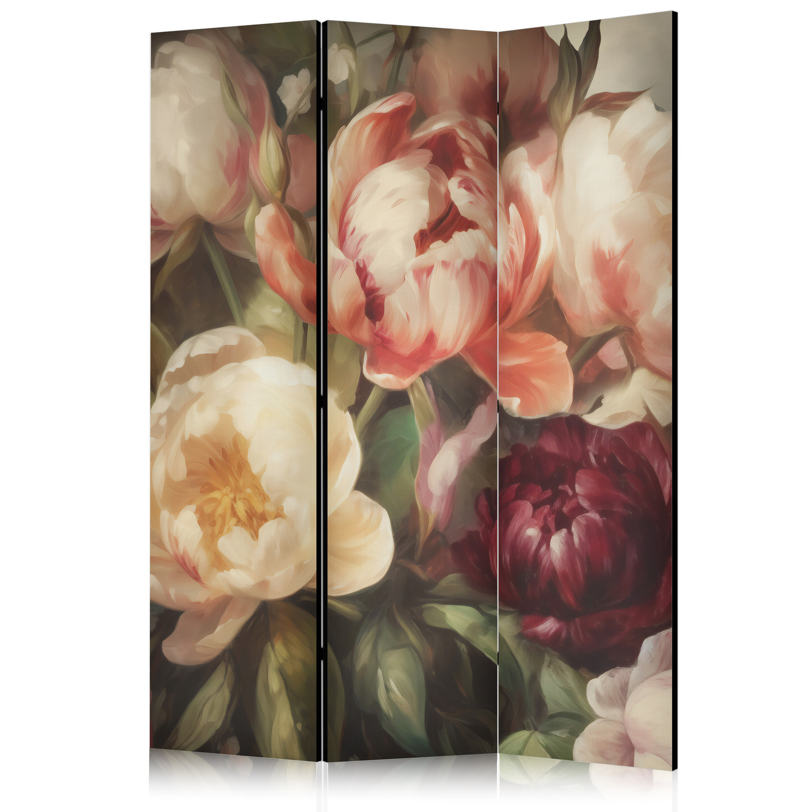 Διαχωριστικο Δωματιου - Blooming Peonies - Charismatic Flowers Bathed In Sunlight Ηχοαπορροφητικο 135x172cm
