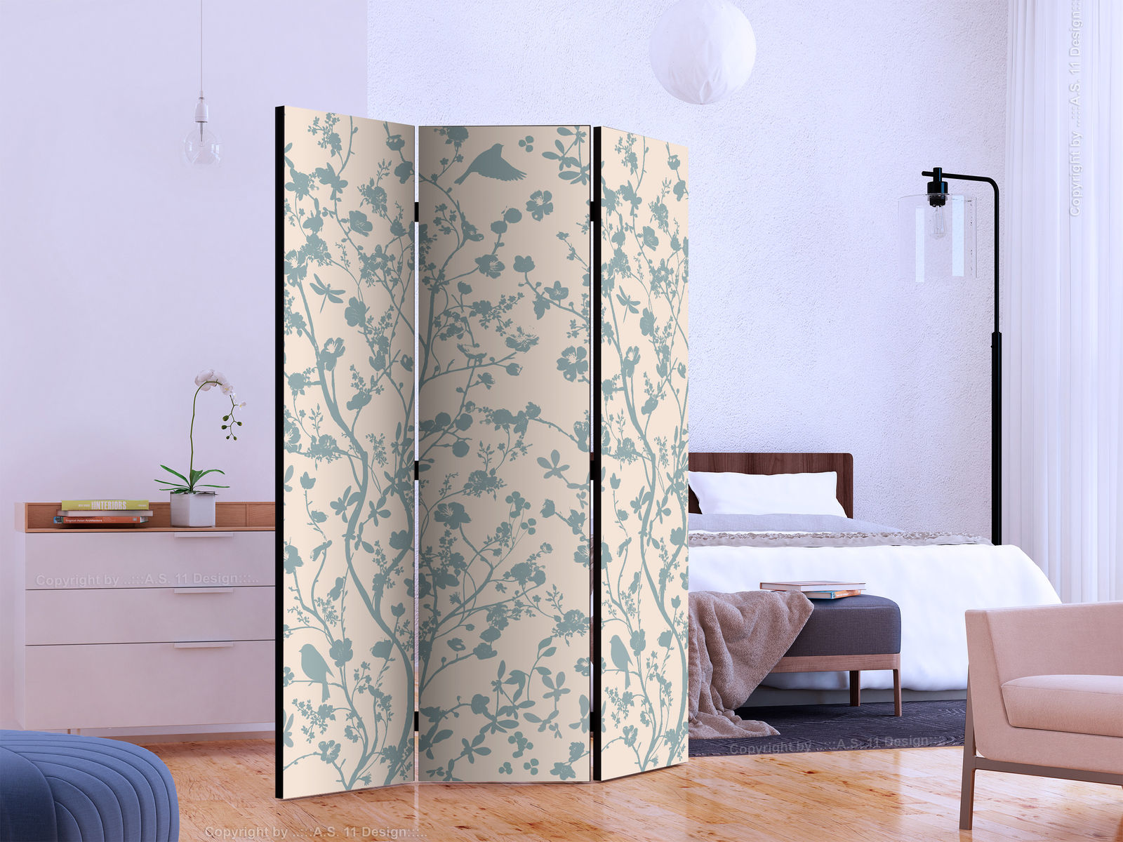Διαχωριστικο Δωματιου - Spring Commotion Μονης Οψης 135x172cm