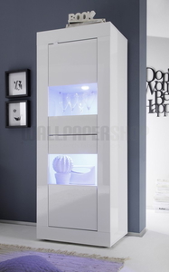 Fusion Βιτρινα Λευκη Λακα