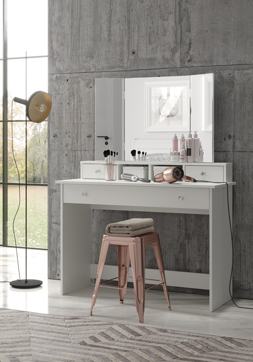 Basic Τουαλετα Ομορφιας Λευκη